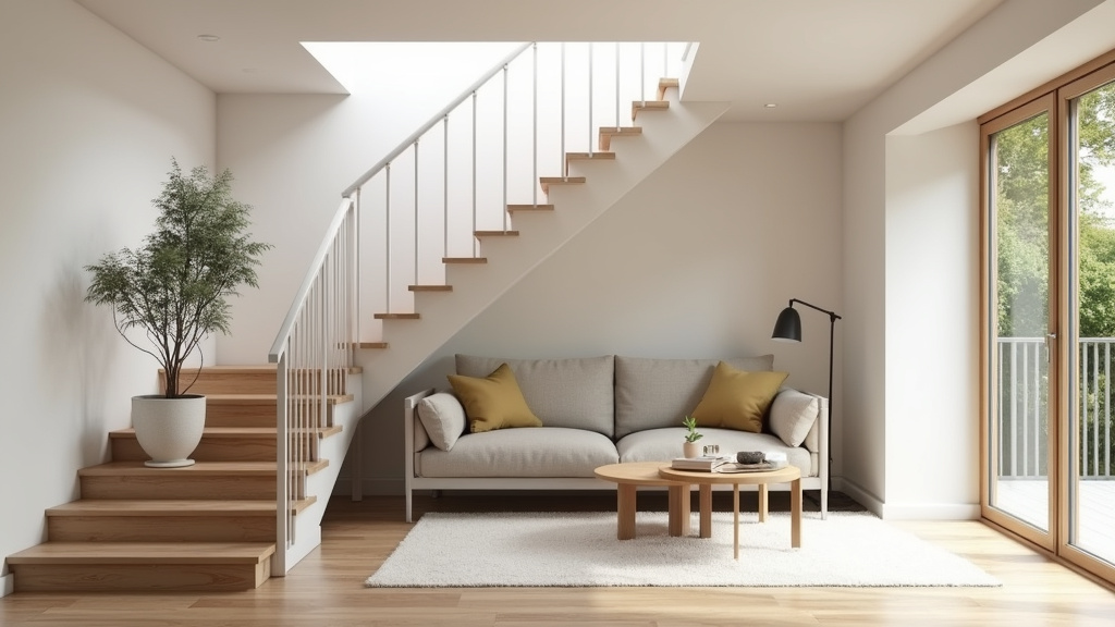 Monte-escalier installé dans une maison côtière typique d