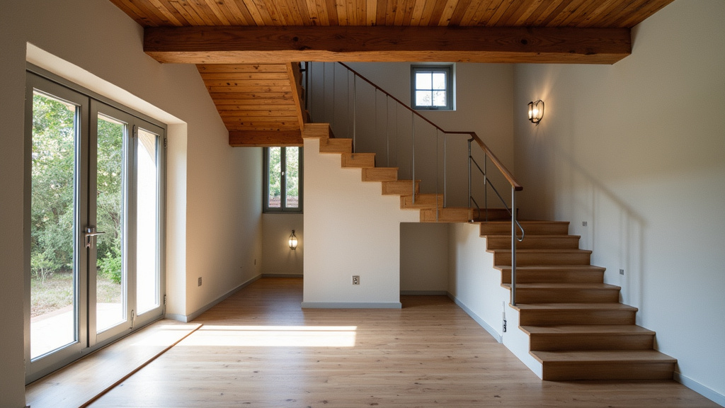 Monte-escalier installé dans une maison traditionnelle à Champdieu