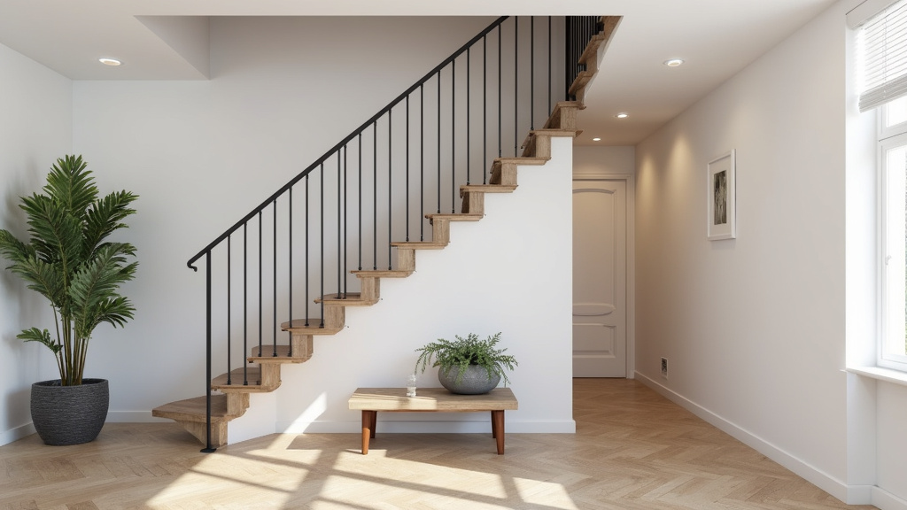 Monte-escalier installé et en service dans une maison à Jatxou