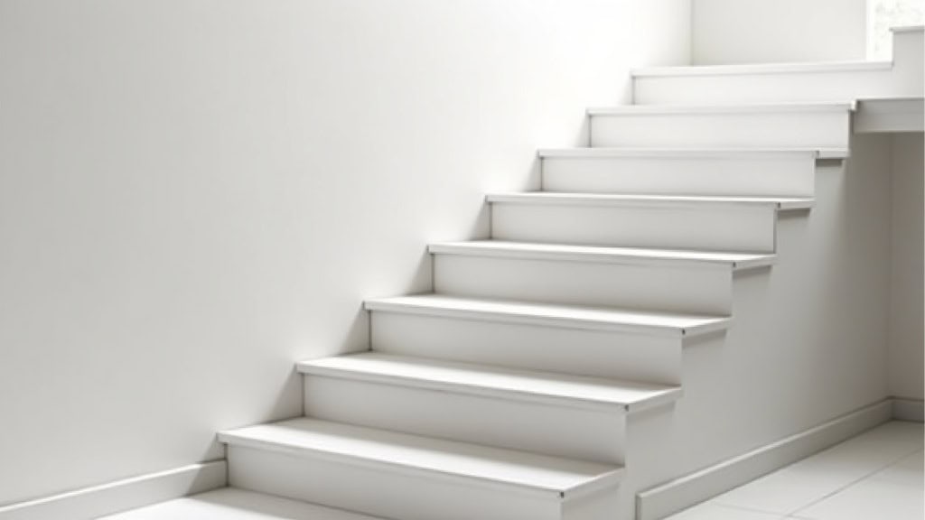 Monte-escalier installé et fonctionnel dans une maison d