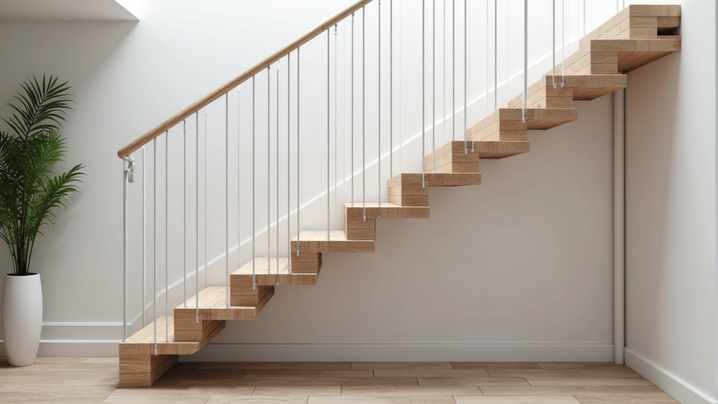 Monte-escalier installé sur un escalier droit à Jouet-sur-l