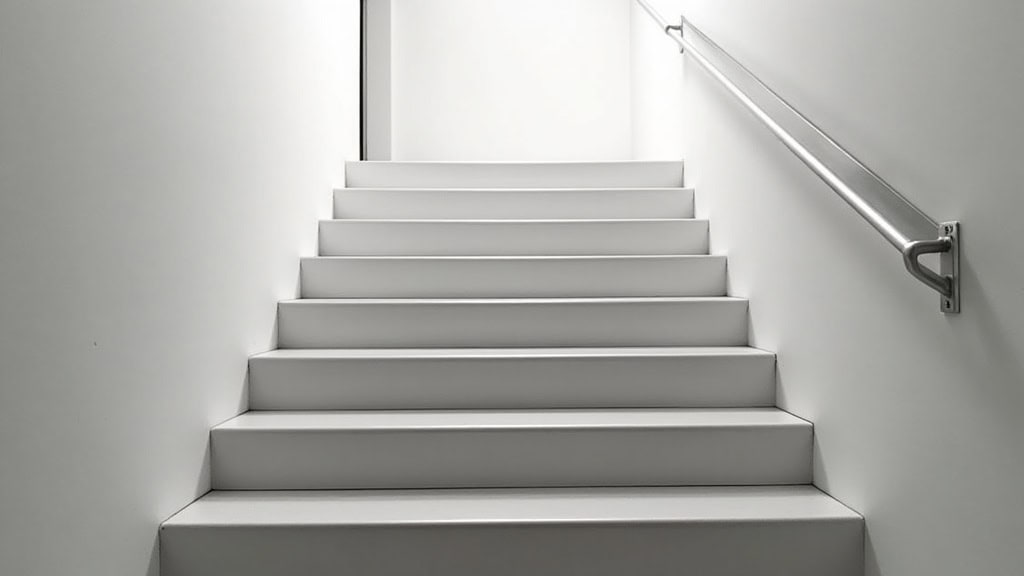 Monte-escalier installé sur un escalier droit à Santa-Maria-di-Lota
