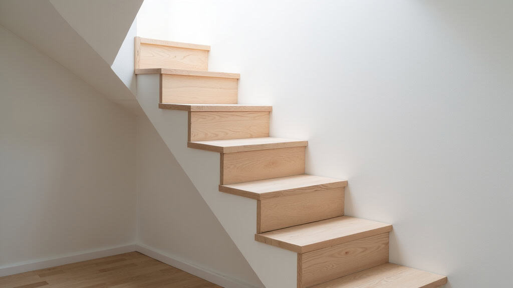 Monte-escalier installé sur un escalier droit dans une maison en Corrèze