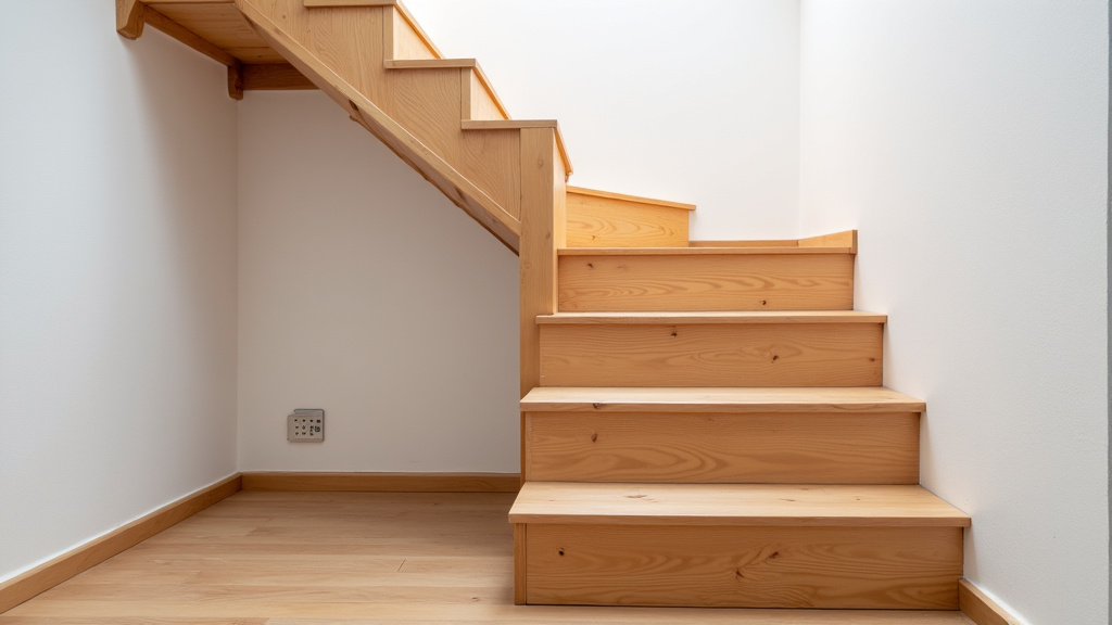 Monte-escalier installé sur un escalier droit en bois dans une maison traditionnelle à Trouillas