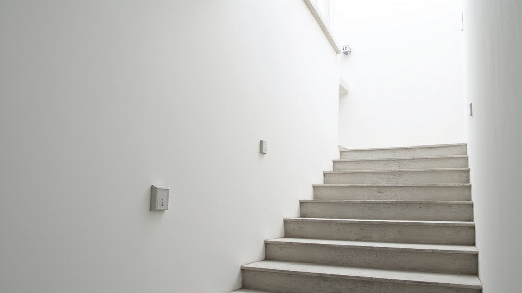 Monte-escalier installé sur un escalier étroit à Fargues-Saint-Hilaire