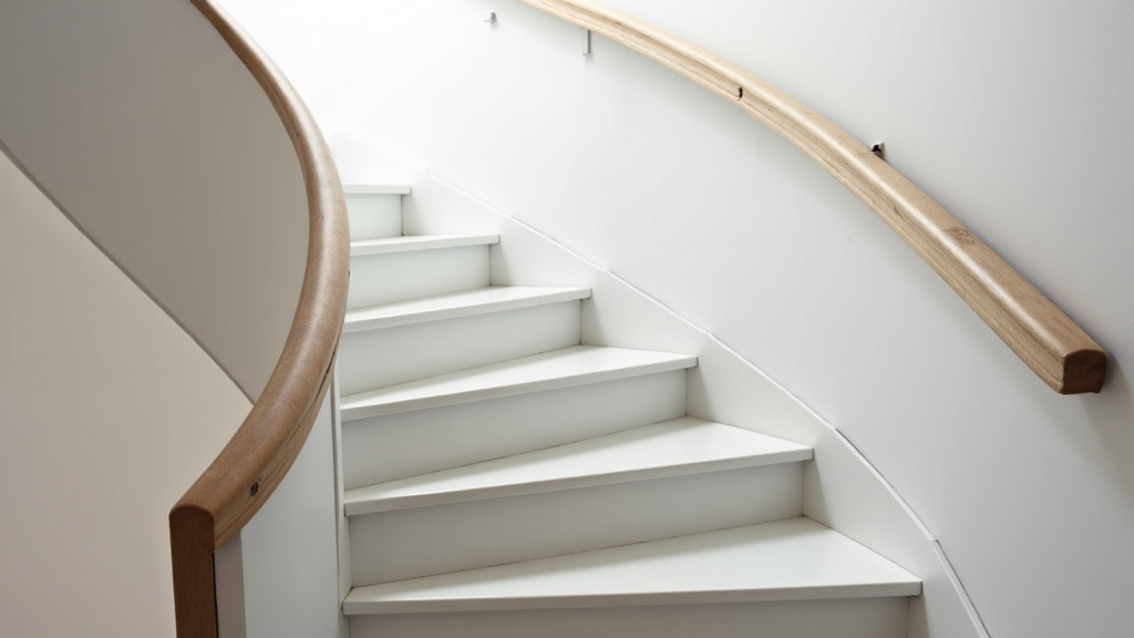 Monte-escalier installé sur un escalier tournant dans une maison à Saint-Sernin