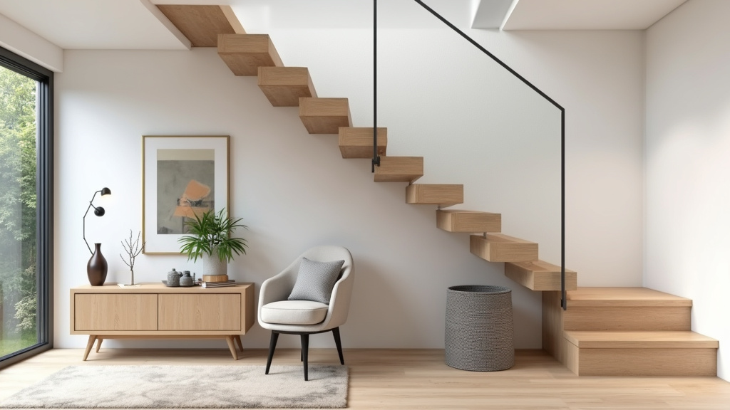 Monte-escalier modèle droit installé dans une maison à Bapaume