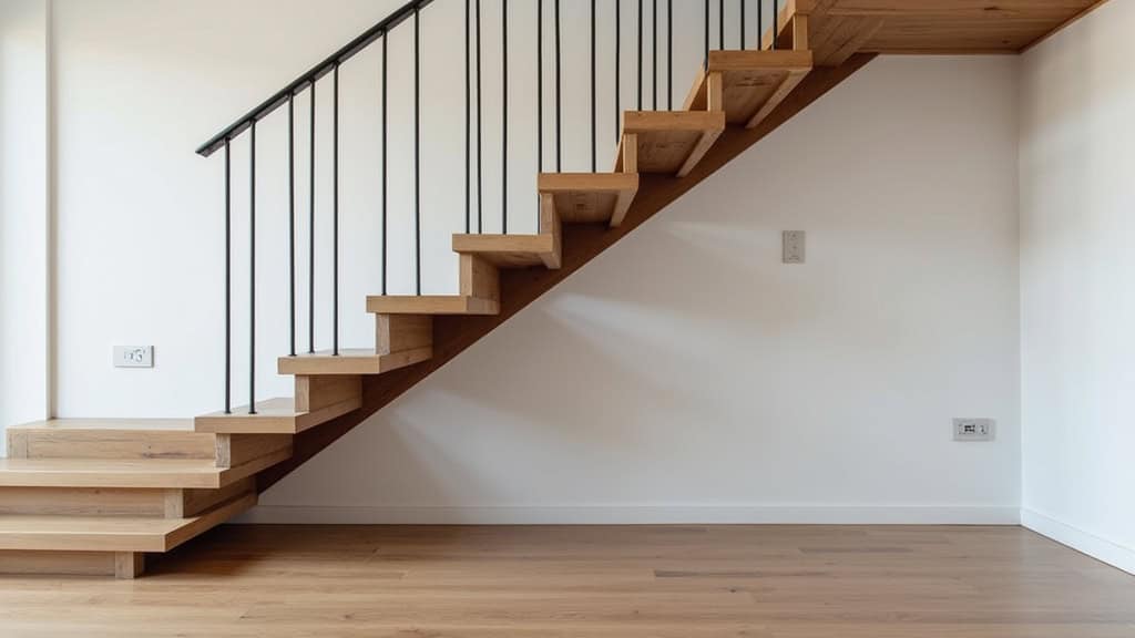 Monte-escalier modèle installé dans une maison à Montreuil-sous-Pérouse