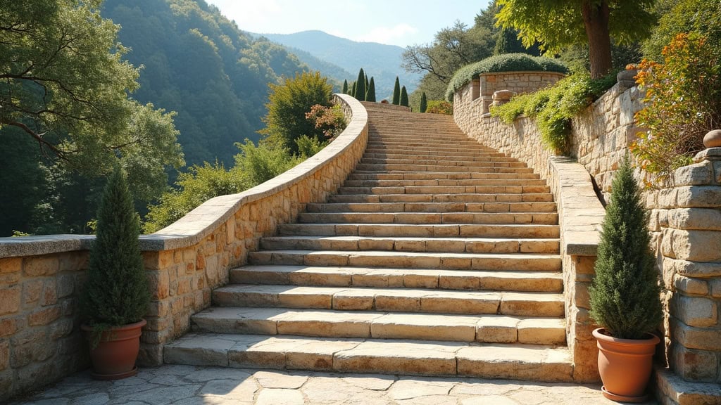 Monte-escalier sur un escalier tournant à Carignan