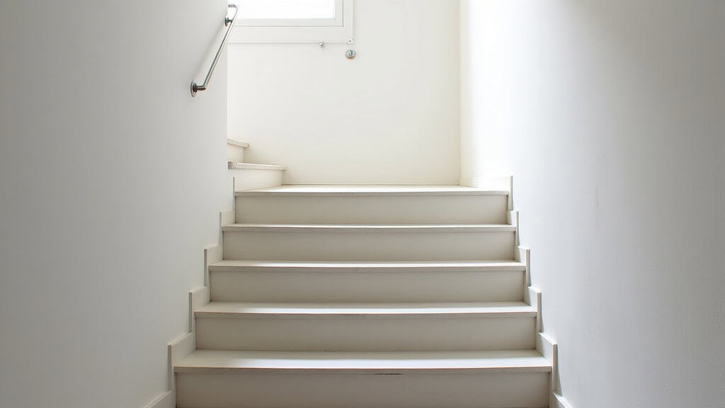 Monte-escalier terminé et en fonctionnement dans une maison de Gorbio