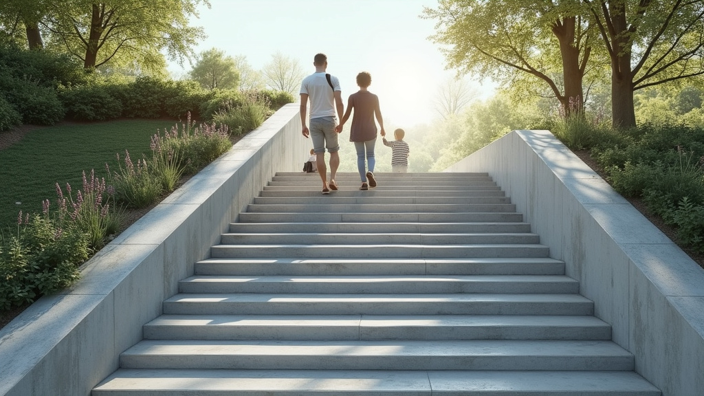 Monte escalier tournant en cours d