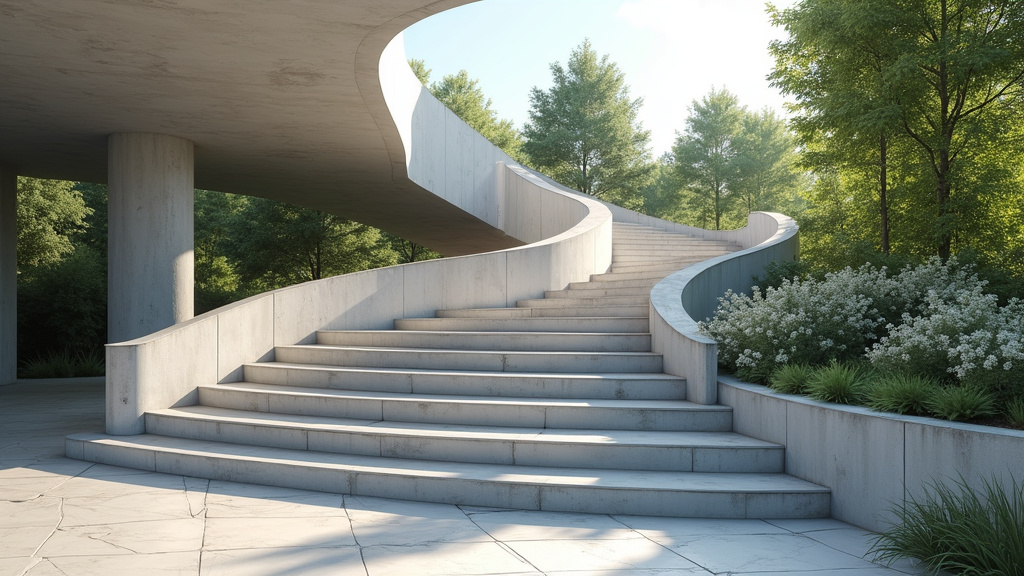 Monte-escalier tournant en cours d