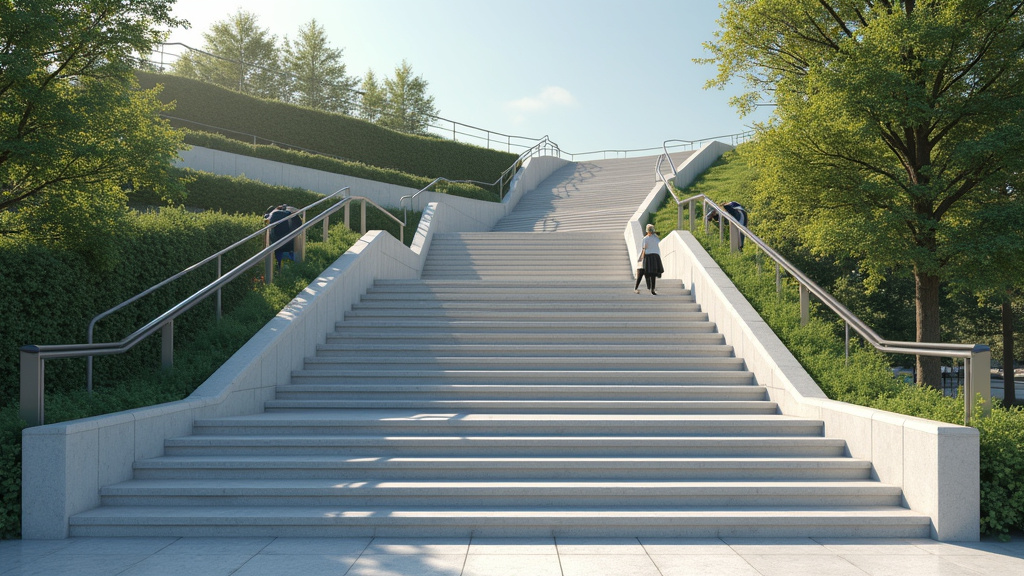 Monte-escalier tournant en cours d