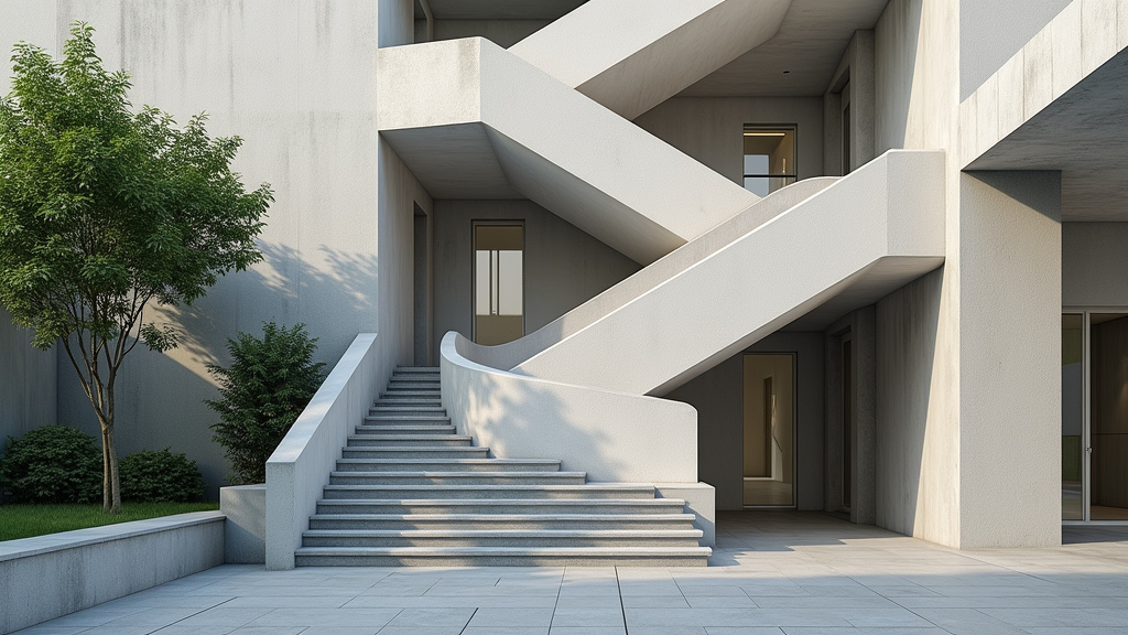 Monte-escalier tournant en cours d