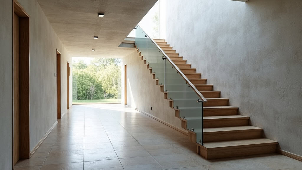 Monte-escalier tournant en cours d