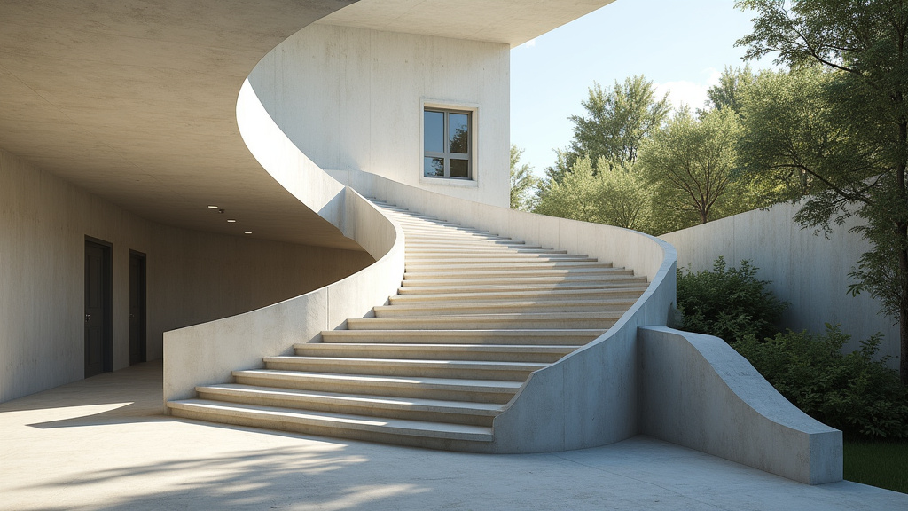 Monte-escalier tournant en cours d