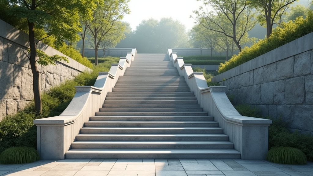 Monte-escalier tournant en cours d