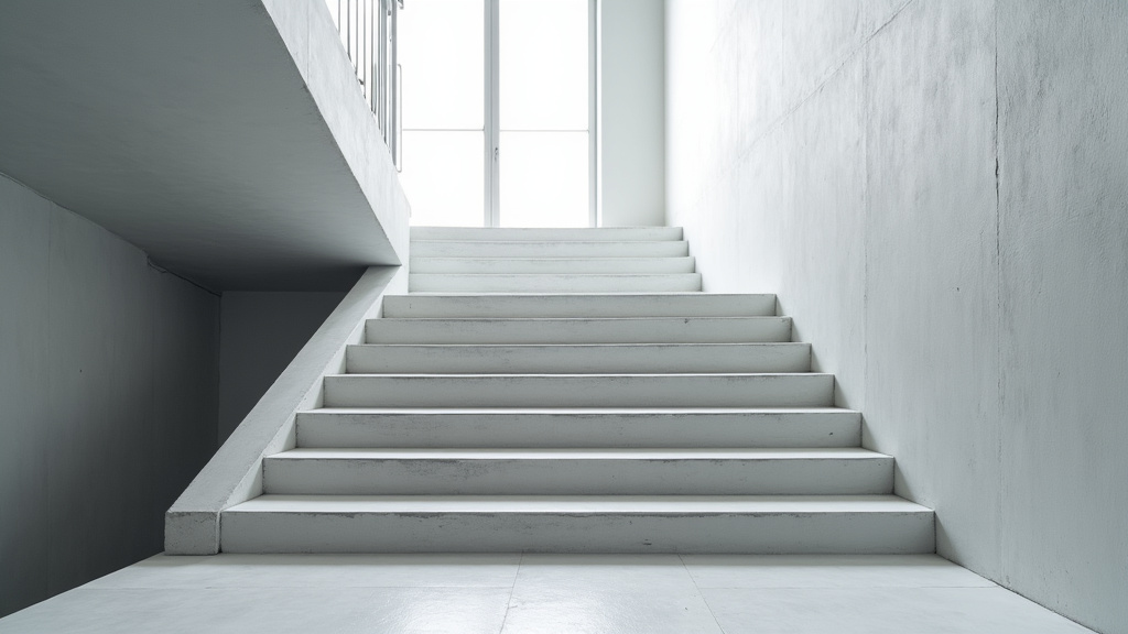 Monte-escalier tournant en cours d