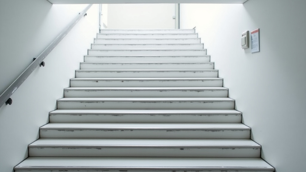 Monte-escalier tournant en cours d