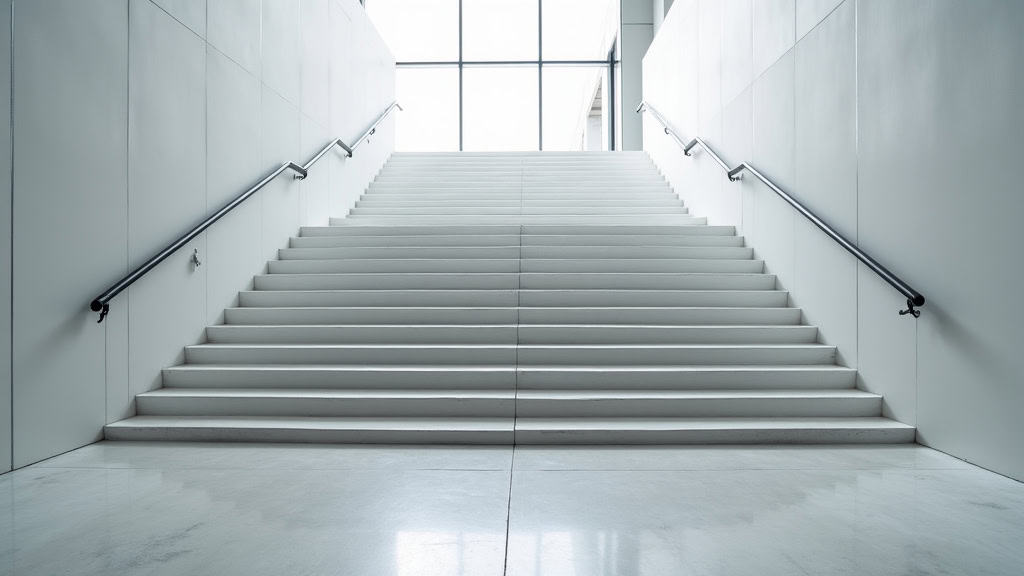 Monte-escalier tournant en cours d