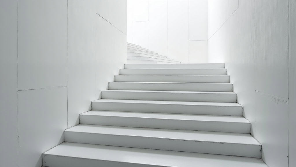 Monte-escalier tournant en cours d