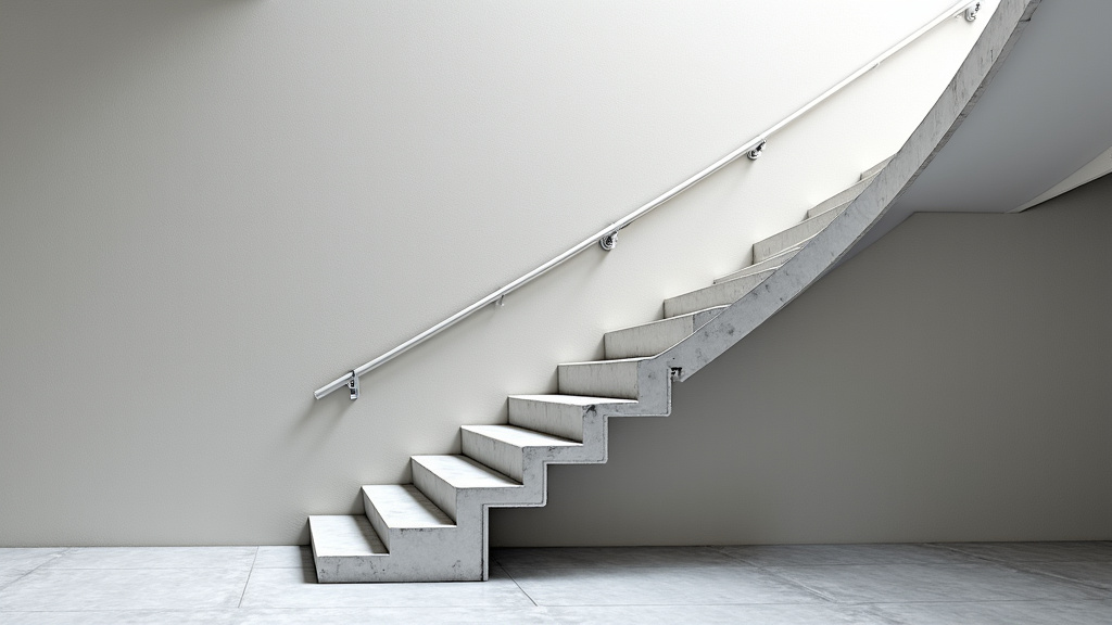 Monte-escalier tournant en cours d