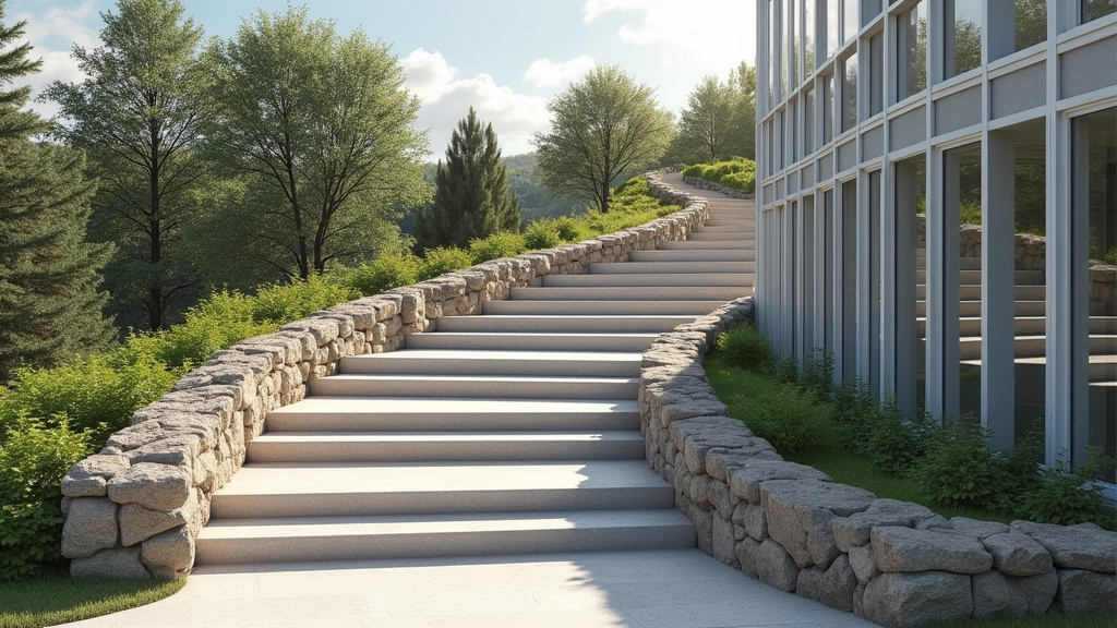Monte-escalier tournant en cours de pose sur un escalier courbe à Chauconin-Neufmontiers