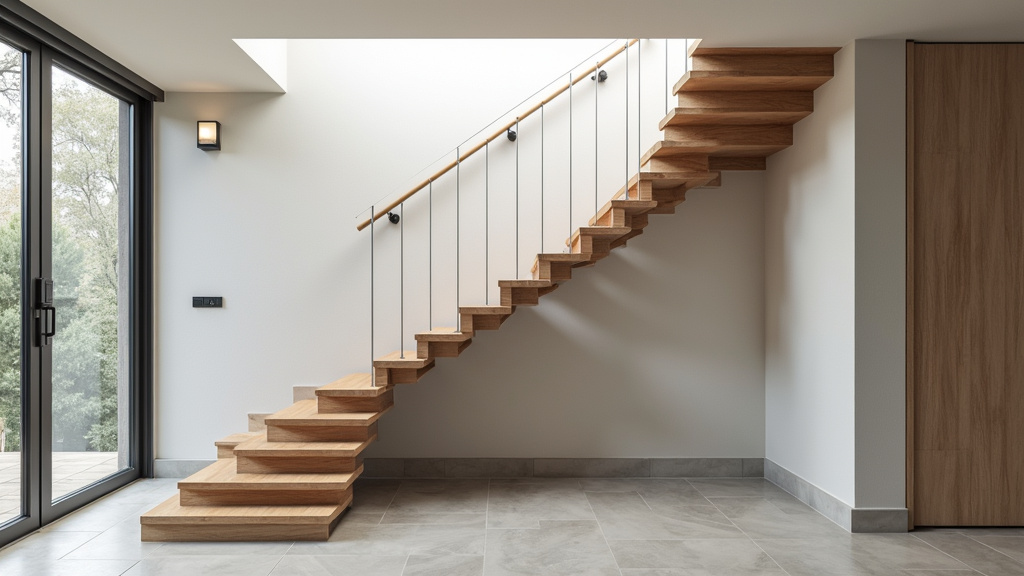 Monte-escalier tournant en cours d’installation à Noves