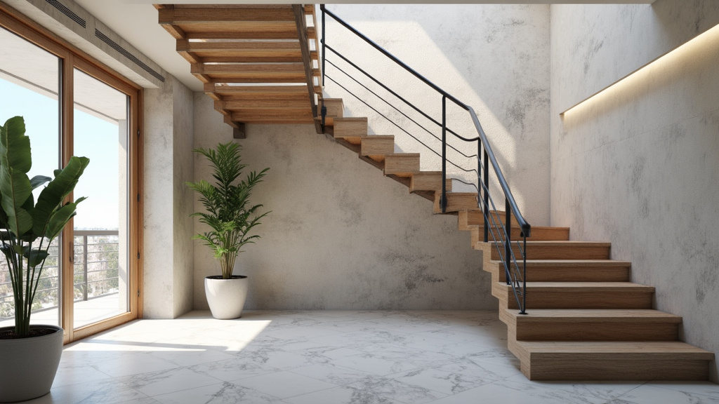 Monte-escalier tournant en cours d’installation sur un escalier avec virage à Bois-Colombes