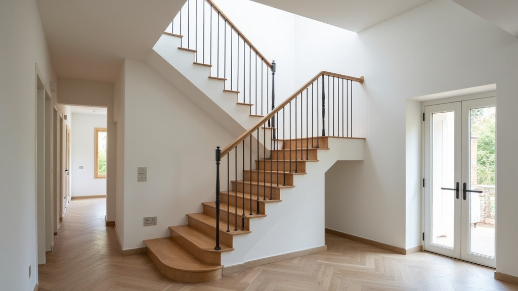 Monte-escalier tournant en fonctionnement dans une maison à Chirongui