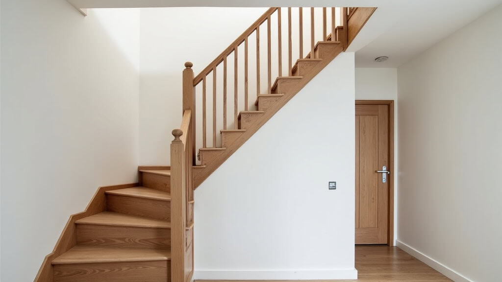 Monte escalier tournant en fonctionnement dans une maison traditionnelle à Asson