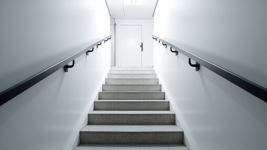 Monte-escalier tournant extérieur installé sur un escalier en colimaçon à l