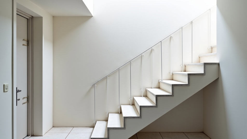 Monte-escalier tournant installé dans un escalier avec virage à Aytré, Charente-Maritime