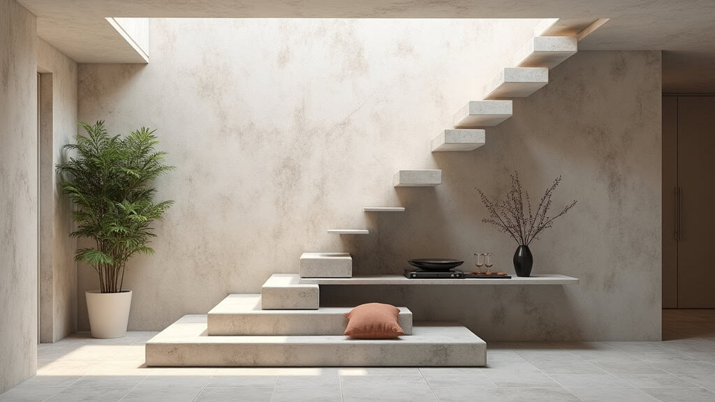 Monte-escalier tournant installé dans un escalier avec virage à Callac