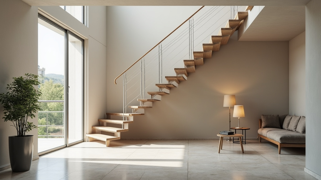 Monte-escalier tournant installé dans un escalier avec virage à Narrosse