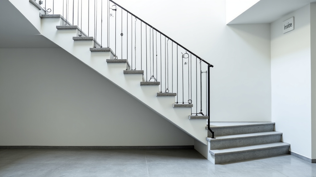 Monte-escalier tournant installé dans un escalier avec virage à Vimoutiers