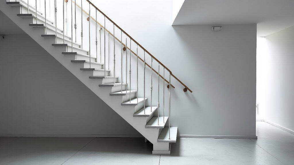 Monte-escalier tournant installé dans un escalier en colimaçon à Aubervilliers