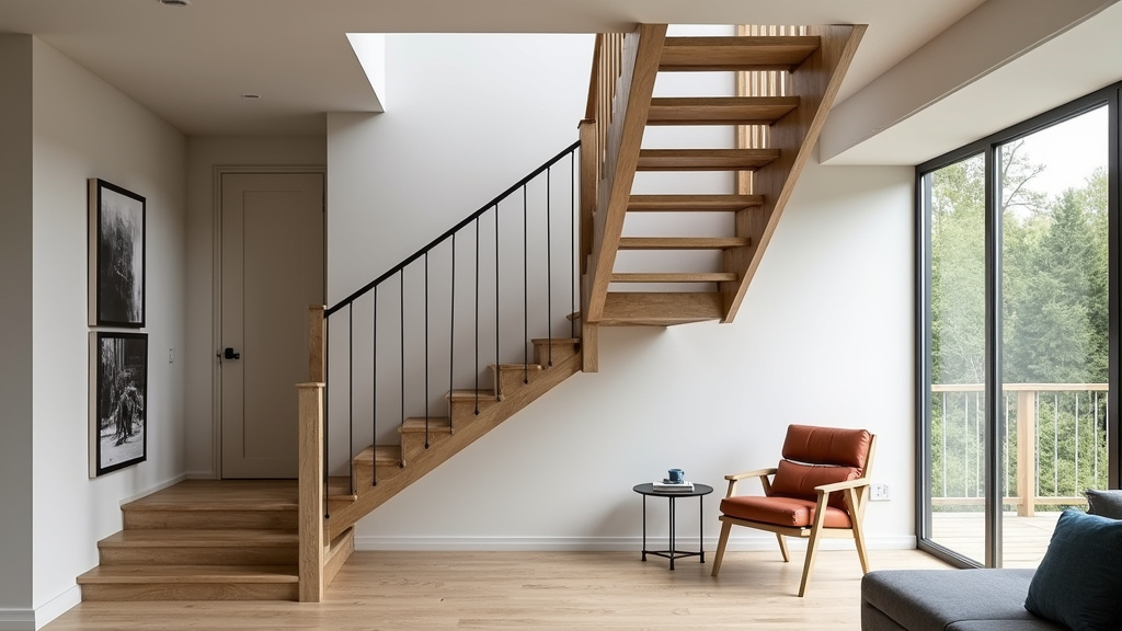 Monte-escalier tournant installé dans un escalier en colimaçon à Boischampré