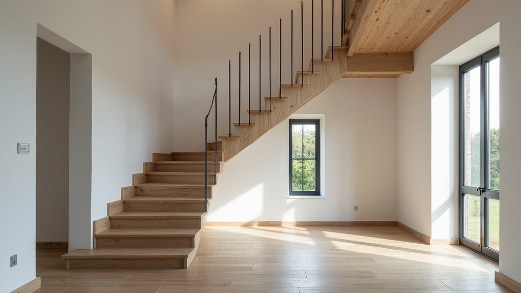 Monte-escalier tournant installé dans un escalier en colimaçon à Flagnac