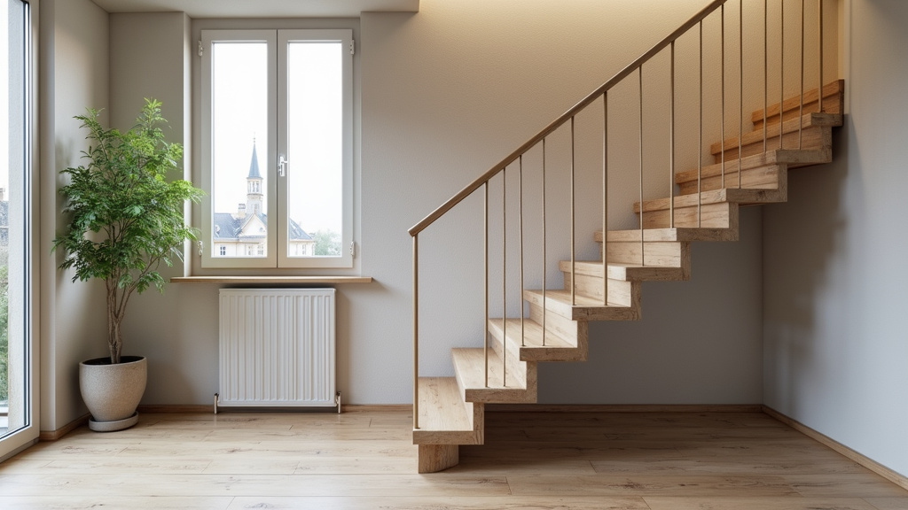 Monte-escalier tournant installé dans un escalier en colimaçon à Livron-sur-Drôme
