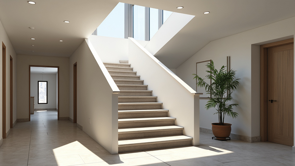 Monte-escalier tournant installé dans un escalier en colimaçon à Longlaville