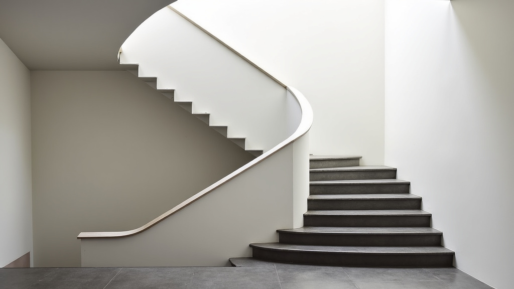 Monte-escalier tournant installé dans un escalier intérieur à Noyon