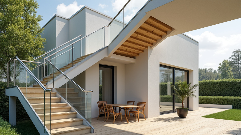 Monte-escalier tournant installé dans une habitation à Hem (59510)