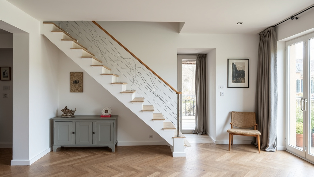 Monte-escalier tournant installé dans une maison à Belberaud