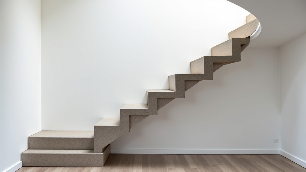 Monte-escalier tournant installé dans une maison à Boissy-le-Cutté