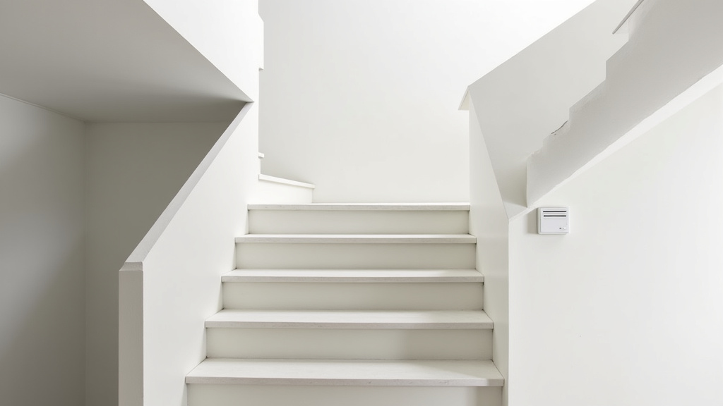 Monte-escalier tournant installé dans une maison à Breuil-Magné