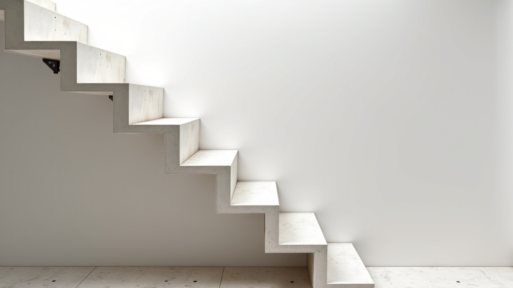 Monte-escalier tournant installé dans une maison à Caux, adapté à un escalier avec virage