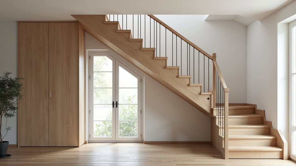 Monte-escalier tournant installé dans une maison à Couilly-Pont-aux-Dames