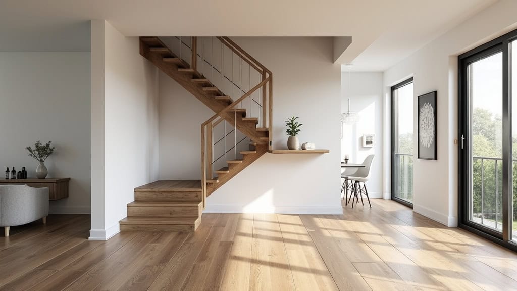 Monte-escalier tournant installé dans une maison à Culoz-Béon (01350)