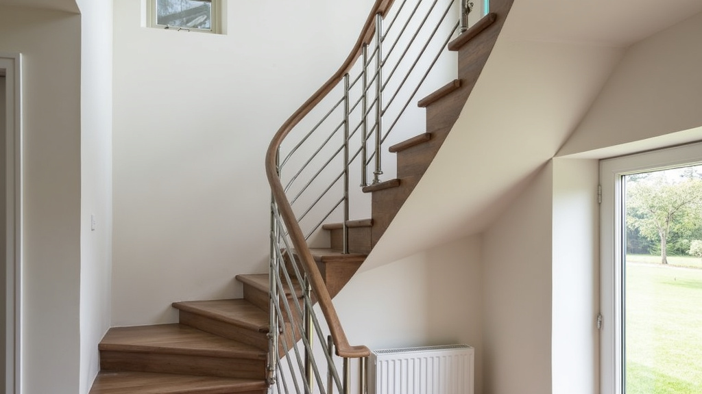 Monte-escalier tournant installé dans une maison à Dabo (57850) sur un escalier en colimaçon